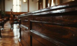 Alberto Stasi durante un'udienza sulla semilibertà