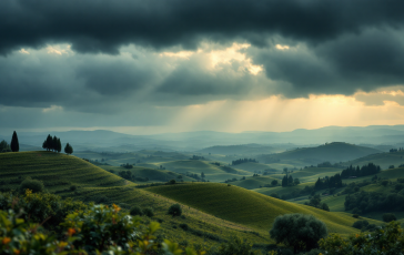 Mappa allerta meteo Toscana codice giallo rischio idrogeologico