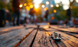 Amanda Knox mentre suona uno strumento musicale