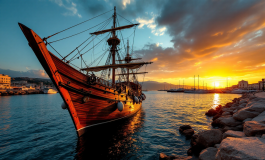 L'Amerigo Vespucci in visita a Durazzo, Albania