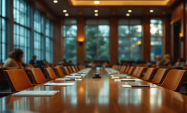 Assemblea sinodale della CEI con partecipanti in discussione