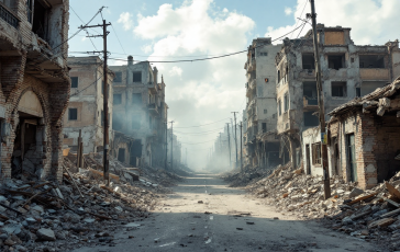 Immagine che rappresenta le conseguenze degli attacchi aerei a Gaza