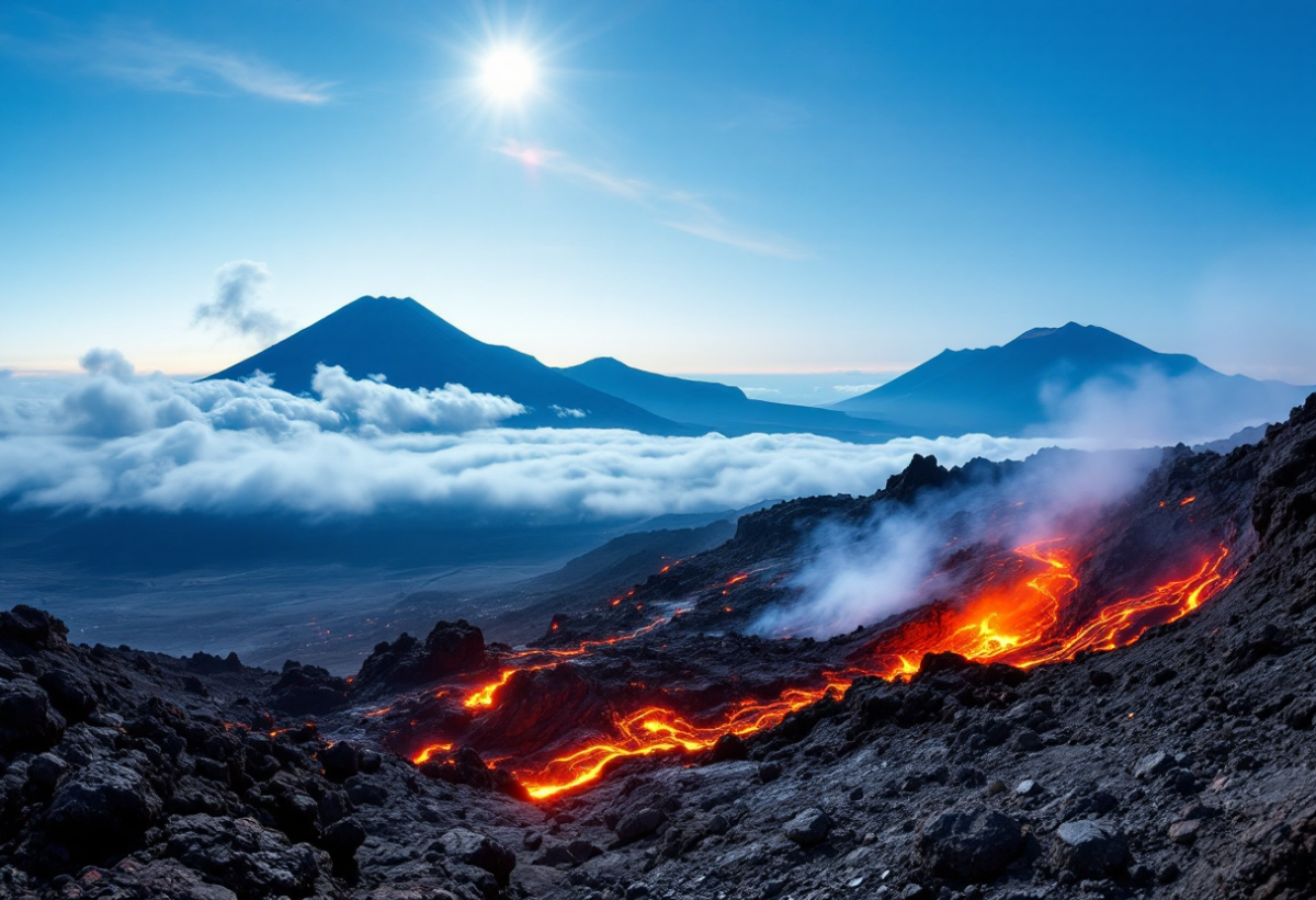 Attività eruttiva dell'Etna: esplosioni e colate di lava in corso