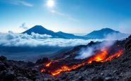 Esplosioni e colate di lava dell'Etna