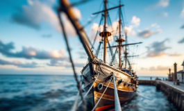 Bandiere a mezz'asta sull'Amerigo Vespucci per Papa Francesco