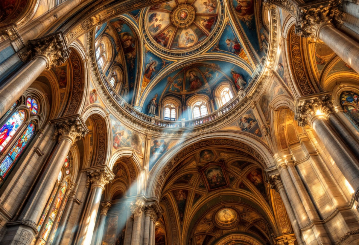 Cardinali in preghiera alla Basilica di Santa Maria Maggiore