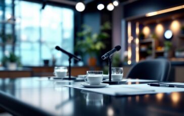 Carlo Conti durante il suo programma di successo