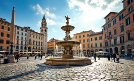 Manifestazione del 25 aprile con bandiere italiane