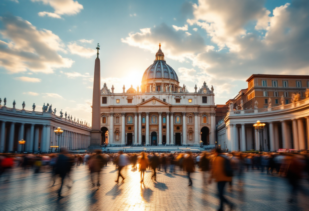Chiusura di piazza San Pietro per l'ultimo saluto a Papa Francesco