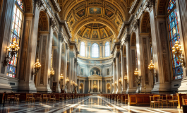 Immagine del conclave per l'elezione del pontefice