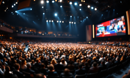 Matteo Salvini al congresso della Lega per la pace