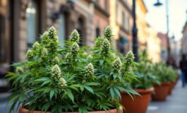 Il consigliere Nahum fuma cannabis light durante la protesta a Milano