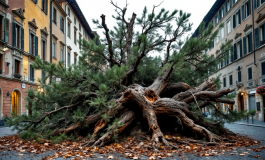 Pino crollato a Firenze durante indagini sulle cause
