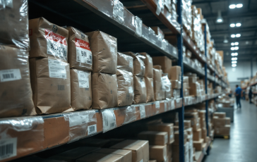 Scoperta di un deposito di prodotti contraffatti a Orta di Atella