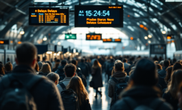 Treno in ritardo durante il giorno di Pasqua 2023