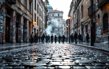 Manifestazione a Torino con presenza del ministero dell'Interno