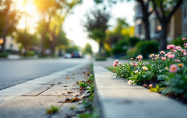 Bambini che giocano a calcio in strada a Olginate