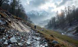 Immagine di danni causati dal maltempo in Veneto e Piemonte