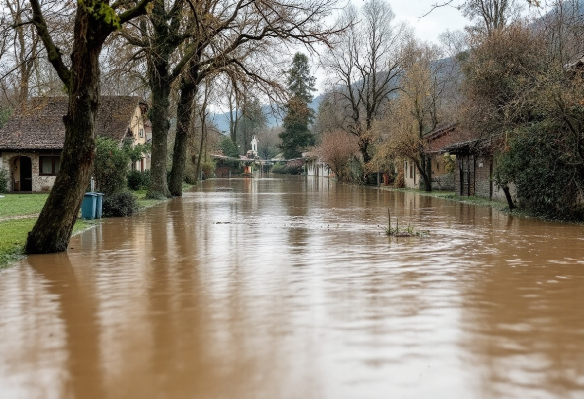 Esondazione del torrente Messa: Rubiana sommersa da acqua e fango