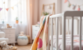 Federico Cesari con il suo neonato, un momento di gioia