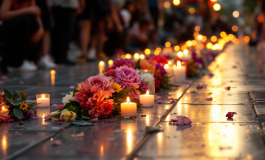 Folla in lacrime durante l'addio a Papa Francesco