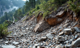 Intervento dei vigili del fuoco a Chialamberto dopo frana