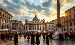 Funerali di Papa Francesco a Roma con folla in lutto