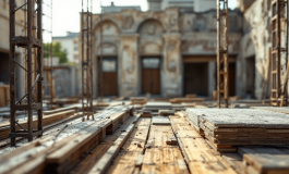 Rendering del futuro stadio della Roma in costruzione