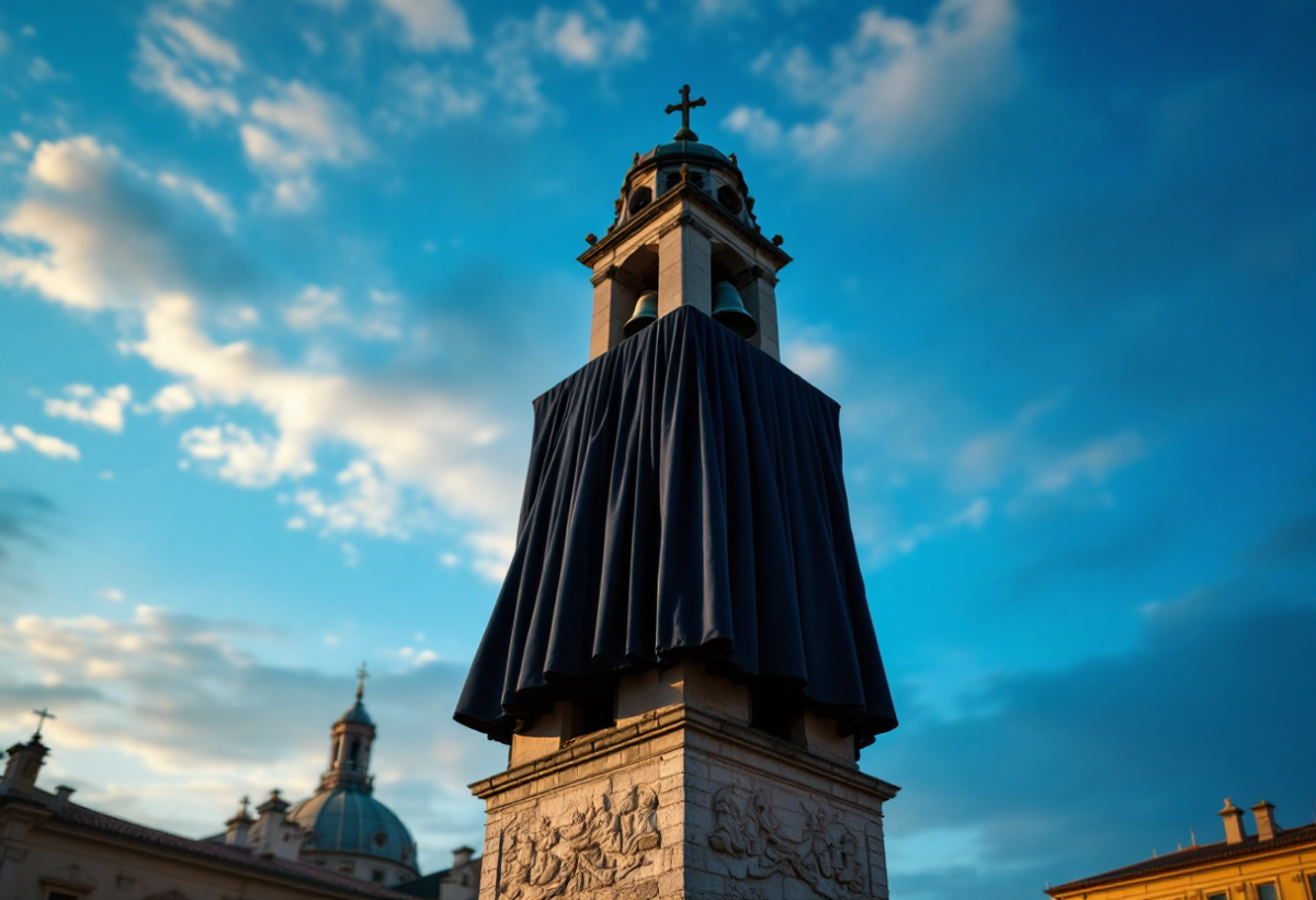 La campana del Giubileo 2025 in lutto per Papa Francesco
