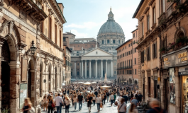 Preparativi per il Giubileo a Roma con pellegrini in arrivo
