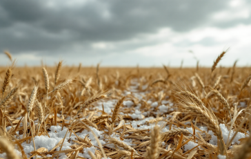 Campagne pugliesi colpite da grandine durante maltempo