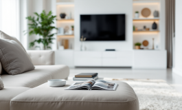 Helena e Javier in un momento romantico in TV