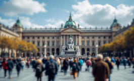 Papa Francesco sorride durante un evento pubblico