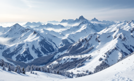 Imprenditore atterra in elicottero su una pista da sci