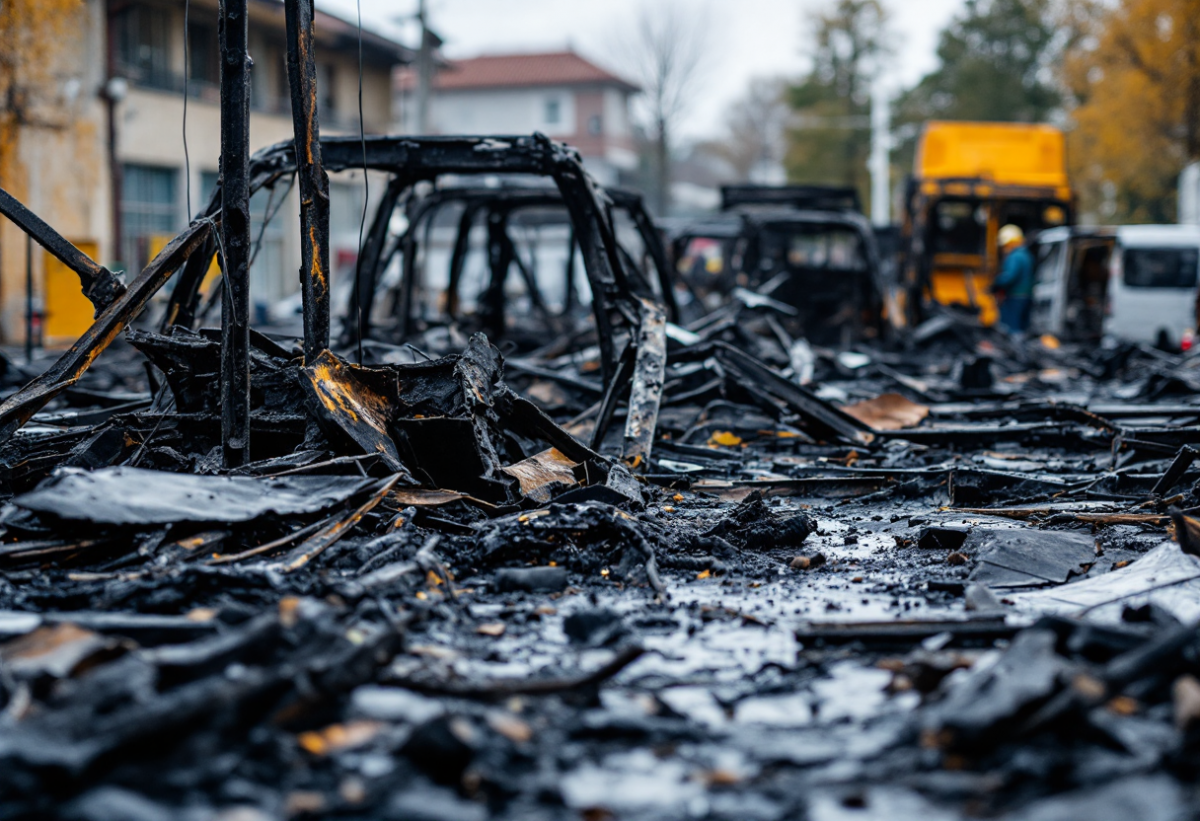 Incendio doloso a Campo Calabro: devastata la concessionaria Calabria Motori