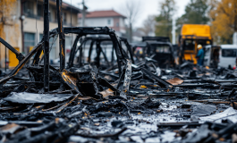 Incendio doloso alla concessionaria Calabria Motori