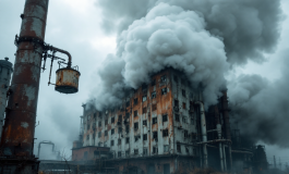 Incendio nell'area industriale di Pascarola con fumi tossici