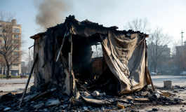 Senzatetto racconta l'incendio in piazza Risorgimento