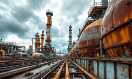 Incendio alla raffineria Sonatrach di Augusta con operai