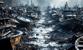 Incendio devastante in rimessaggio a Pozzuoli con natanti distrutti