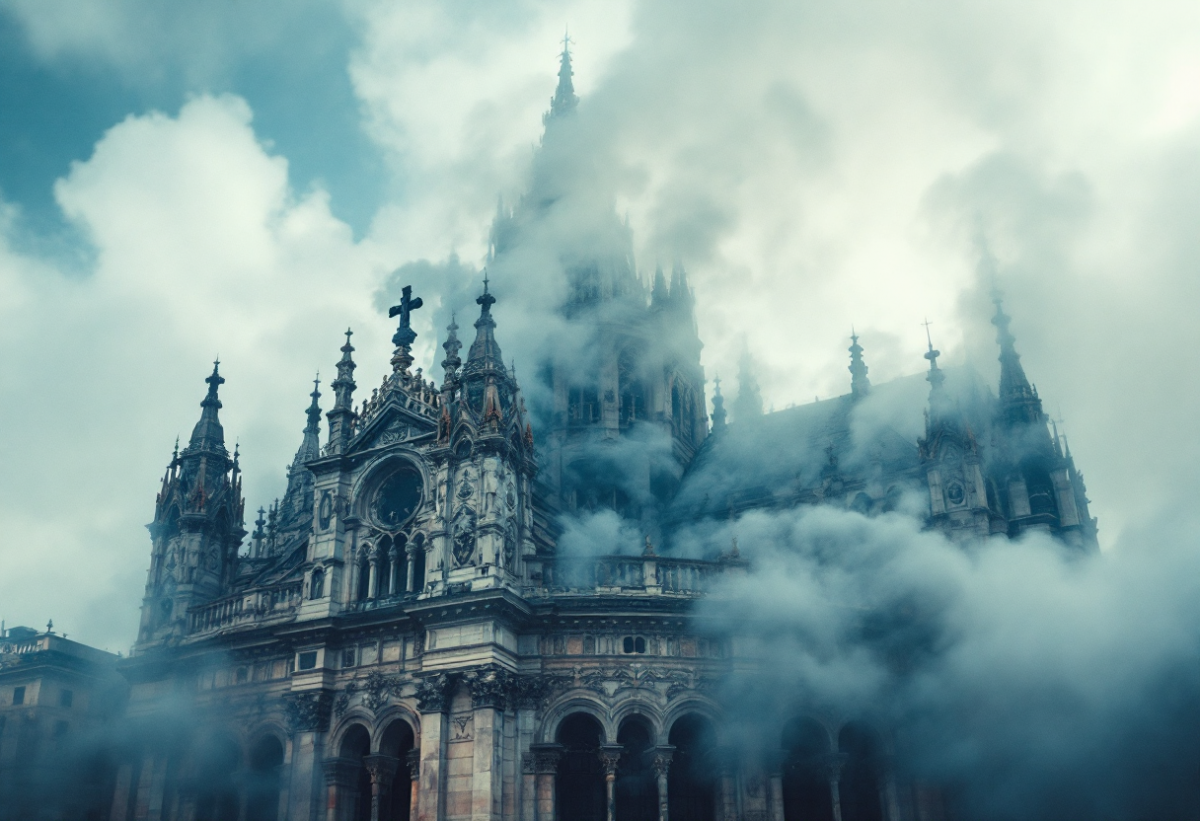 Incendio durante la veglia pasquale nel duomo di Cuneo