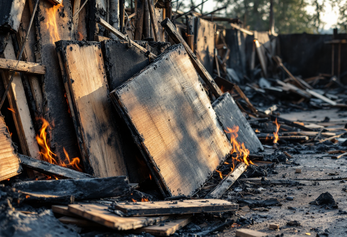 Incendio devastante a Bicinicco: fiamme distruggono area aziendale