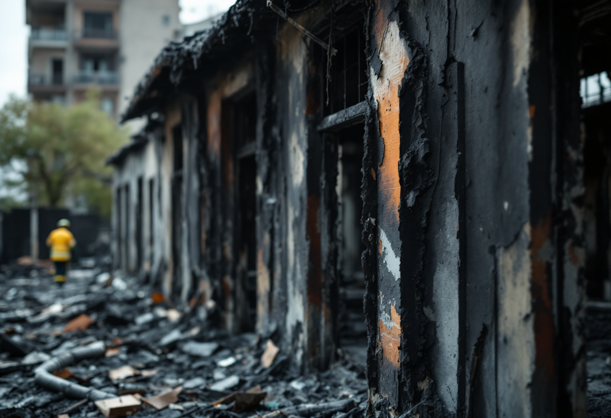 Incendio doloso al circolo ricreativo Quadraro di Roma