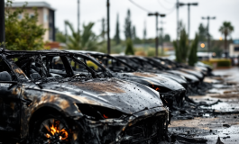 Indagini sull'incendio di una concessionaria Tesla a Roma