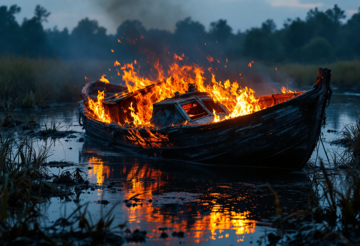 Tragedia sul fiume Stella: una turista muore in un incendio nautico