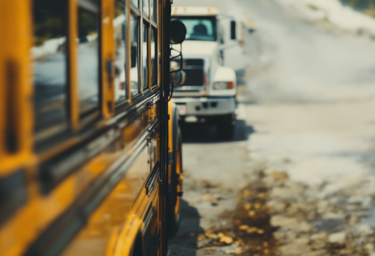 Incidente stradale sull'A1: bus scolastico coinvolto in uno scontro con un tir