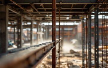 Immagine di un cantiere dopo un incidente mortale