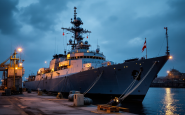 Nave militare donata dall'Italia all'Albania