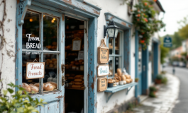 Interno della bottega di Vinca con prodotti artigianali