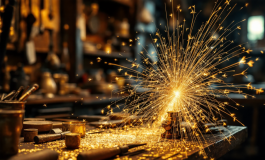 Immagine che rappresenta la doratura artistica su un'opera